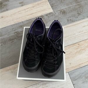 Dansko Women's Sneakers in Black with Purple Highlights